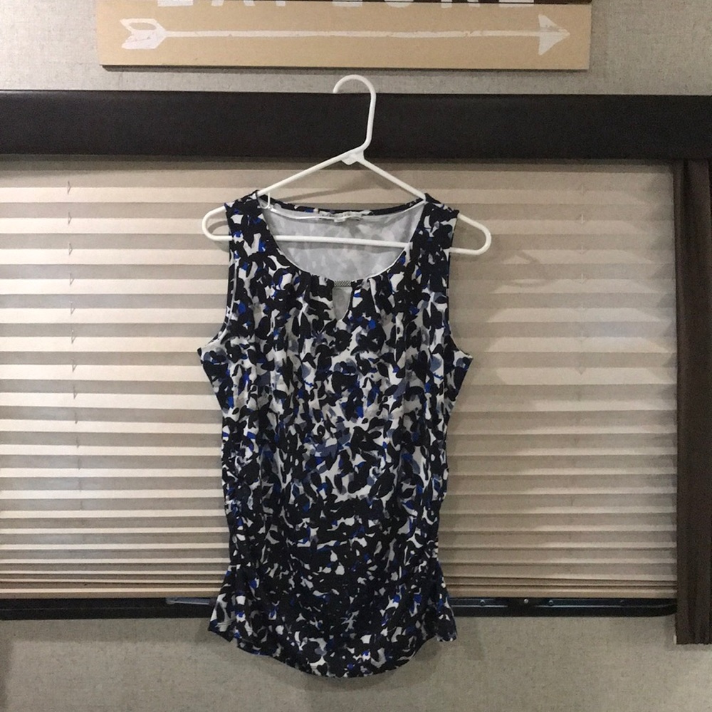 Larry Levine black, royal blue, & white, size L